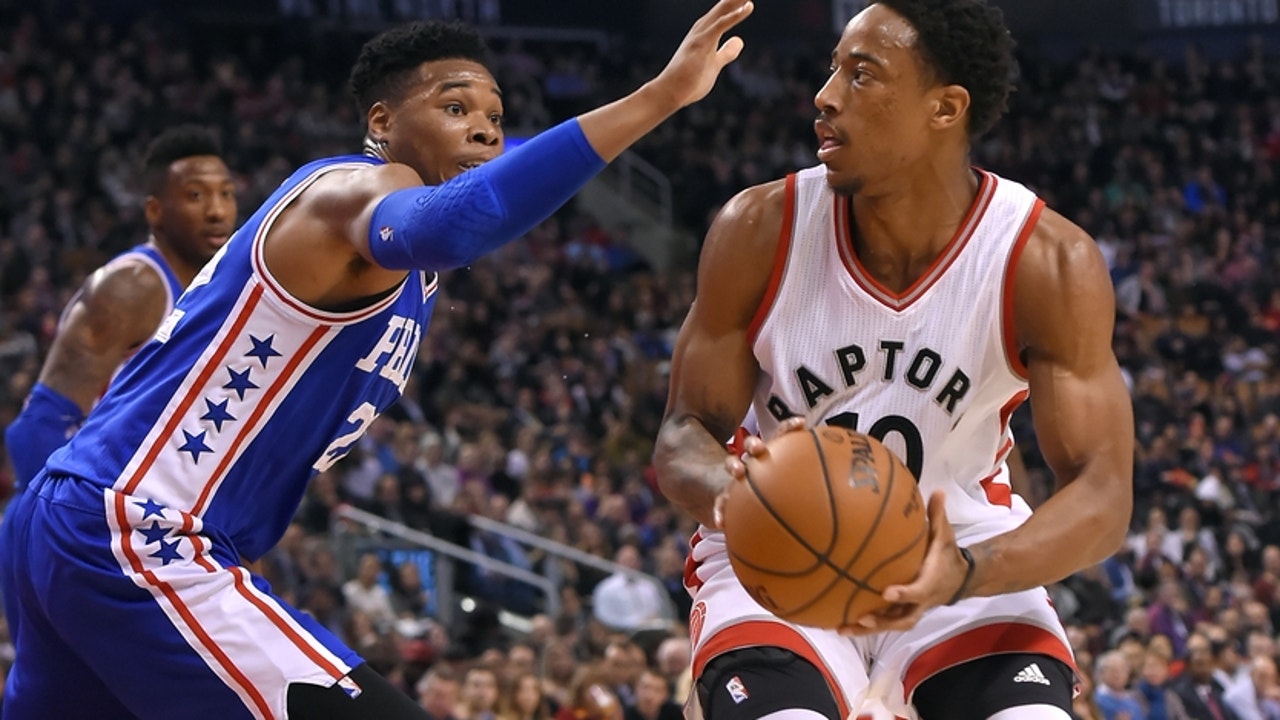 Raptors 123 - 76ers 114: DeMar DeRozan leads the way